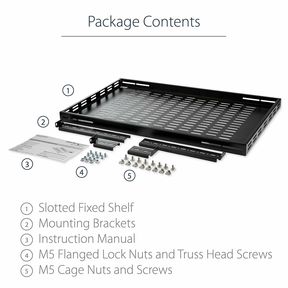 Bandeja Fija para Armario Rack Startech ADJSHELF